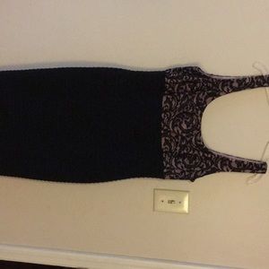 Black and Tan cocktail dress